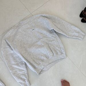 Joah Brown Light Gray Crewneck Sweatshirt